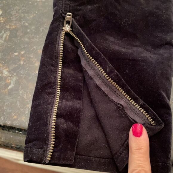 Rag & Bone 28 *VELVET* Stretch Capri Zipper Ankle Capri Jeans - Picture 4 of 12